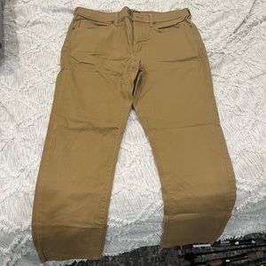 Marc Anthony Khaki Pants - Stretchfit Slim Straight